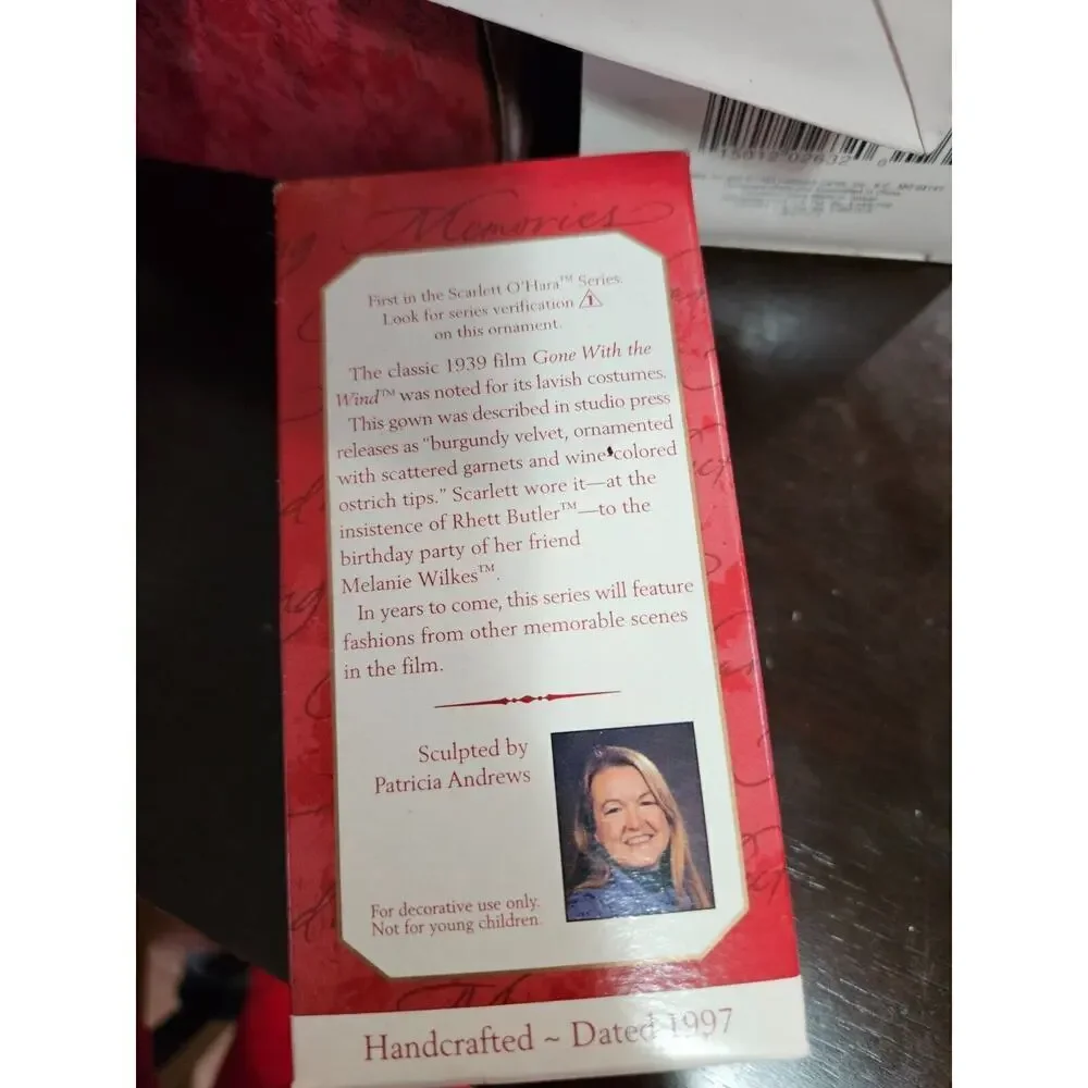 1997 Hallmark Keepsake Ornament Gone With The Wind Scarlett O'Hara #1 In Series